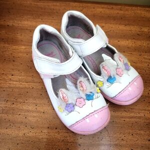 SZ 8 Pediped white unicorn mary janes